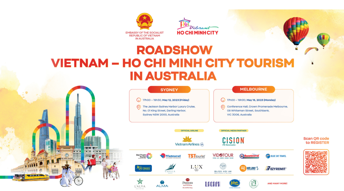 ĐĂNG KÝ THAM GIA SỰ KIỆN ROADSHOW DU LỊCH VIỆT NAM – THÀNH PHỐ HỒ CHÍ MINH