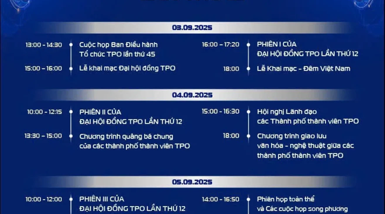 Press Release No. 5 – TPO: Summary of the 12th General Assembly Meeting of the Tourism Promotion Organization for Global Cities (TPO) – Ho Chi Minh City’s Strategic Step “Shaping the Future of Tourism: Digital Transformation and Green Transformation”